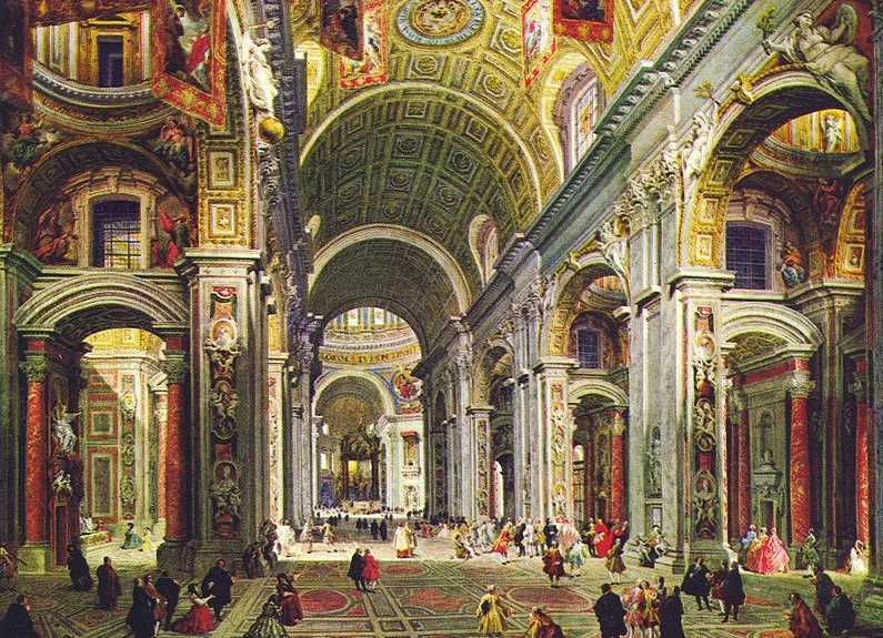 Interior of St Peter s Rome